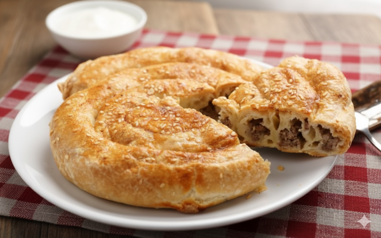 Burek à la Viande Hachée ou au Fromage